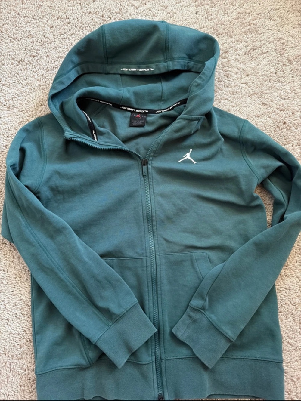 Jordan kids Full-Zip Hoodie Jacket in Teal Large /12-13y/